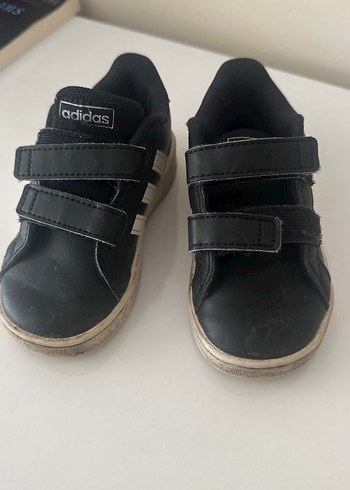 Çocuk Siyah Adidas Spor Ayakkabı - Görsel 4