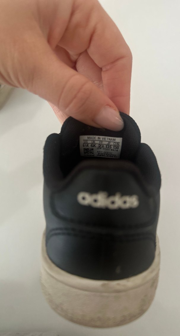 Çocuk Siyah Adidas Spor Ayakkabı - Görsel 3