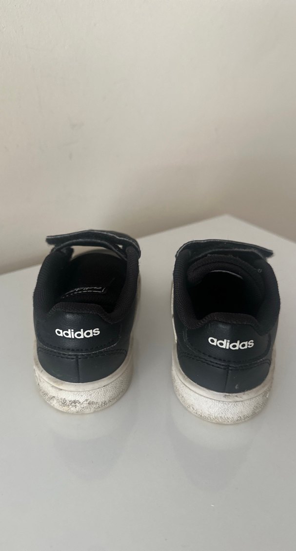 Çocuk Siyah Adidas Spor Ayakkabı - Görsel 2