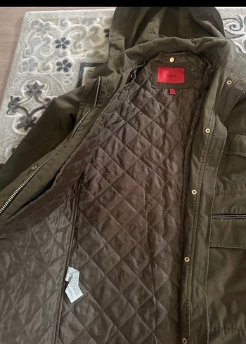 Kadın Kamuflaj Desenli Uzun Fermuarlı Ceket - Görsel 3