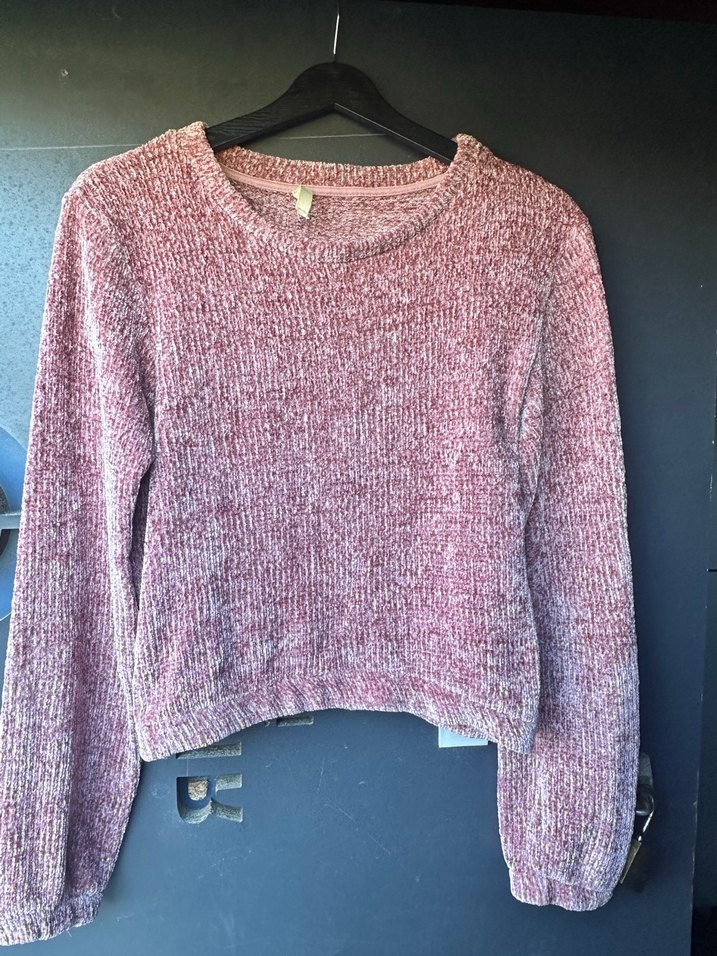 Bordo Triko Kadın Sweatshirt - Görsel 2