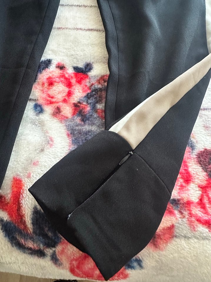 Siyah Kadın Midi Kumaş Pantolon - Görsel 2