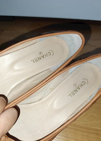 41 Beden camel Renk Chanel kadın babet