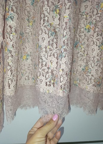 Topshop orjinal tops hopDantel Detaylı Bohem Kadın Bluz