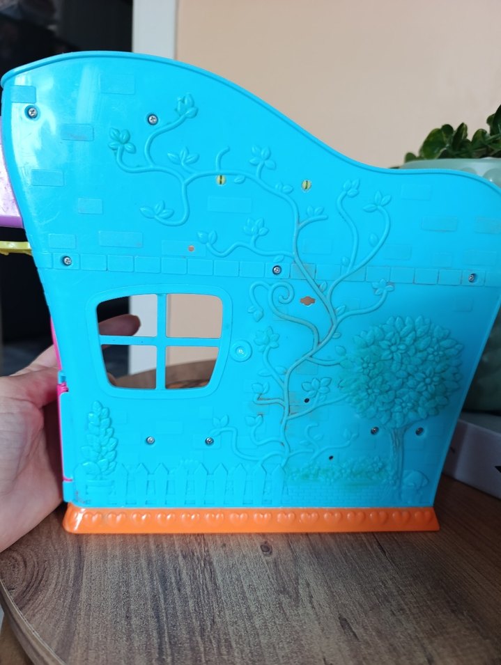 polly pocket Mor ve Pastel Renkli Oyuncak Ev - Görsel 4