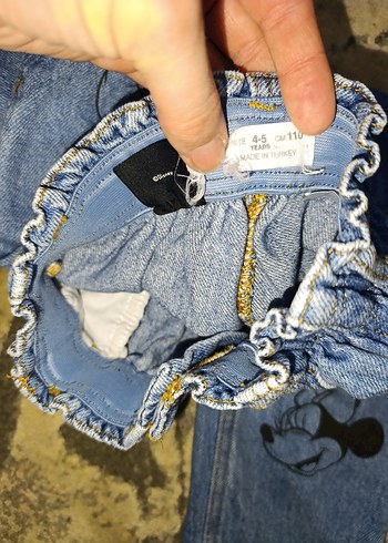 zara Disney yüksek bel kot pantolon - Görsel 2