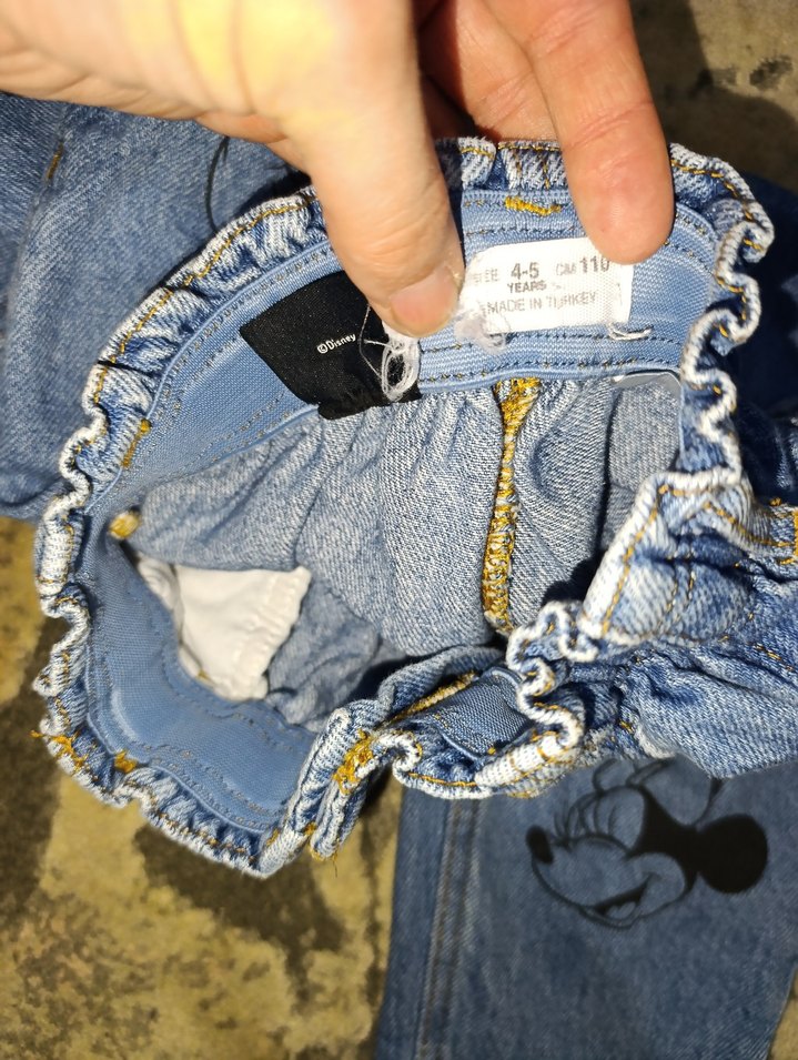 zara Disney yüksek bel kot pantolon - Görsel 2