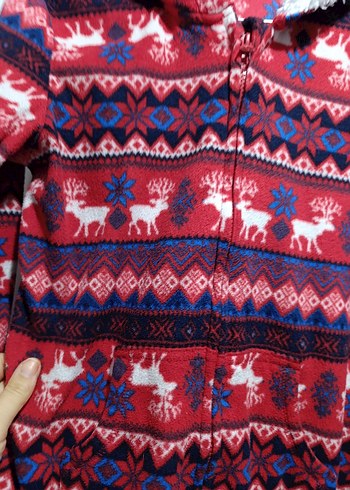 George yılbaşı desenli polar tulum - Görsel 2