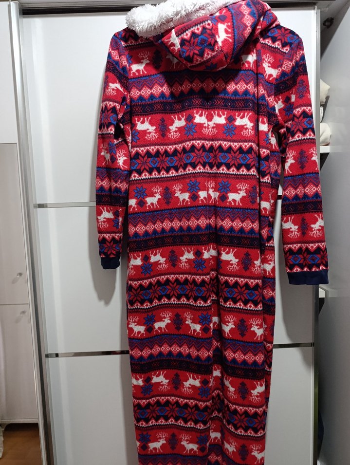 George yılbaşı desenli polar tulum - Görsel 5