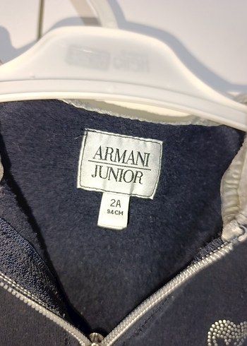 orjinal Armani fermuarlı sweatshirt - Görsel 2