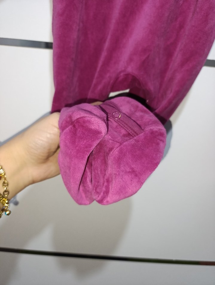 lc Waikiki kadife ayaklı tulum - Görsel 4