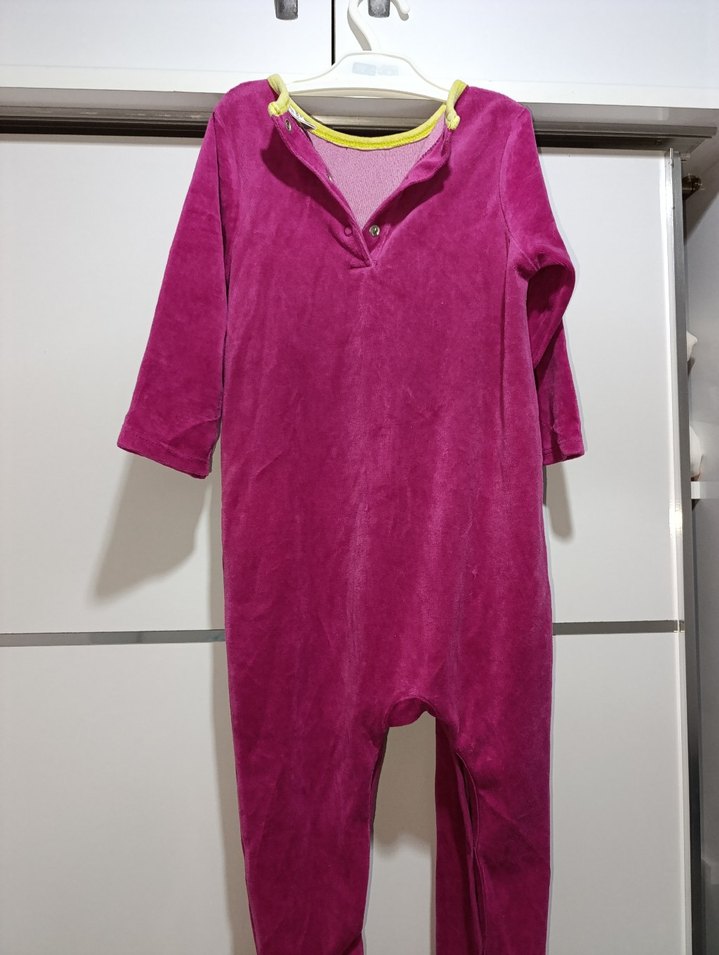 lc Waikiki kadife ayaklı tulum - Görsel 3