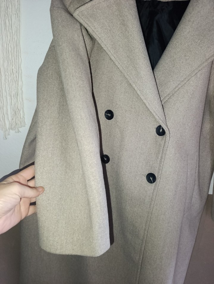 DeFacto oversize kaşe kaban - Görsel 3