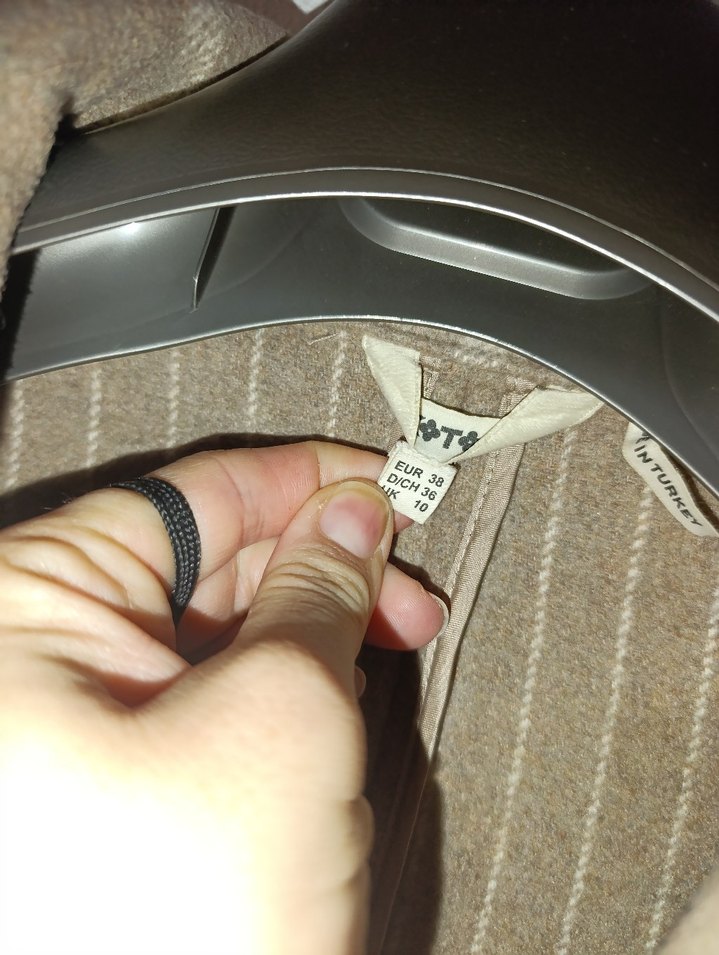 Koton oversize Ekose Desenli Kadın kaban - Görsel 2