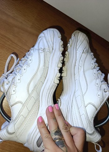 38 Beden beyaz Renk orjinal skechers dlites spor ayakkabı