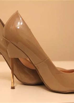 Koton KOTON 38 NO NUDE/TEN RENGİ GOLD METAL TOPUKLU AYAKKABI