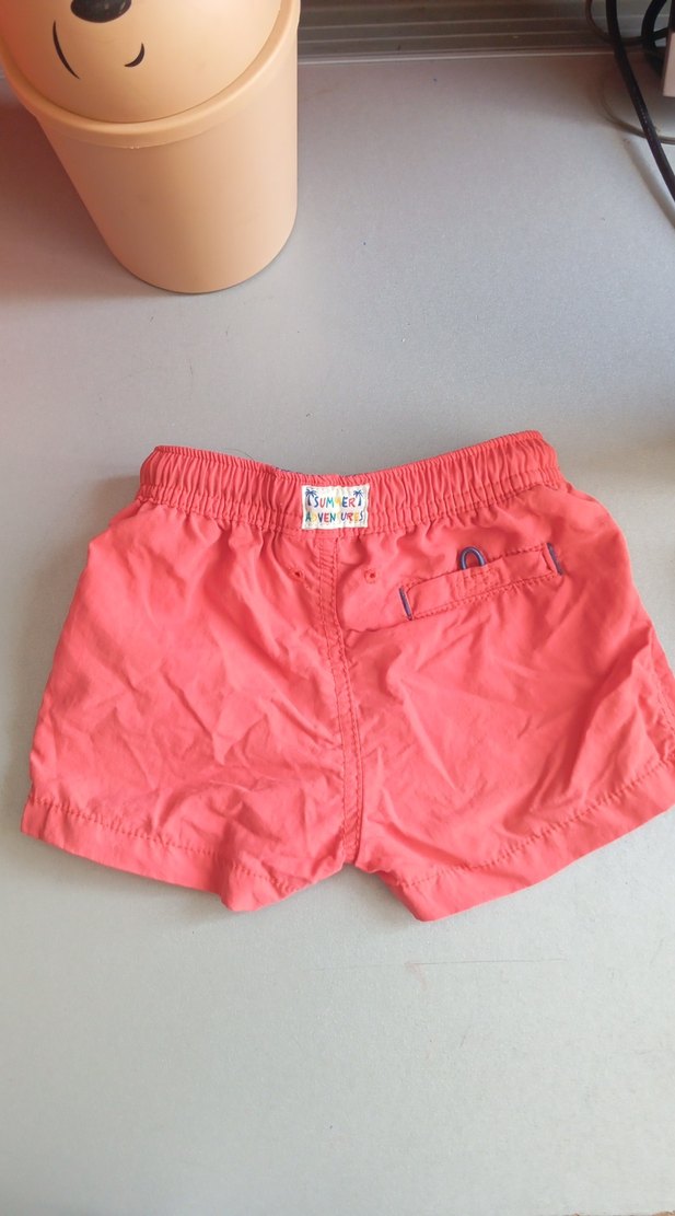 Pembe Bağcıklı Kısa deniz Şort - Görsel 3