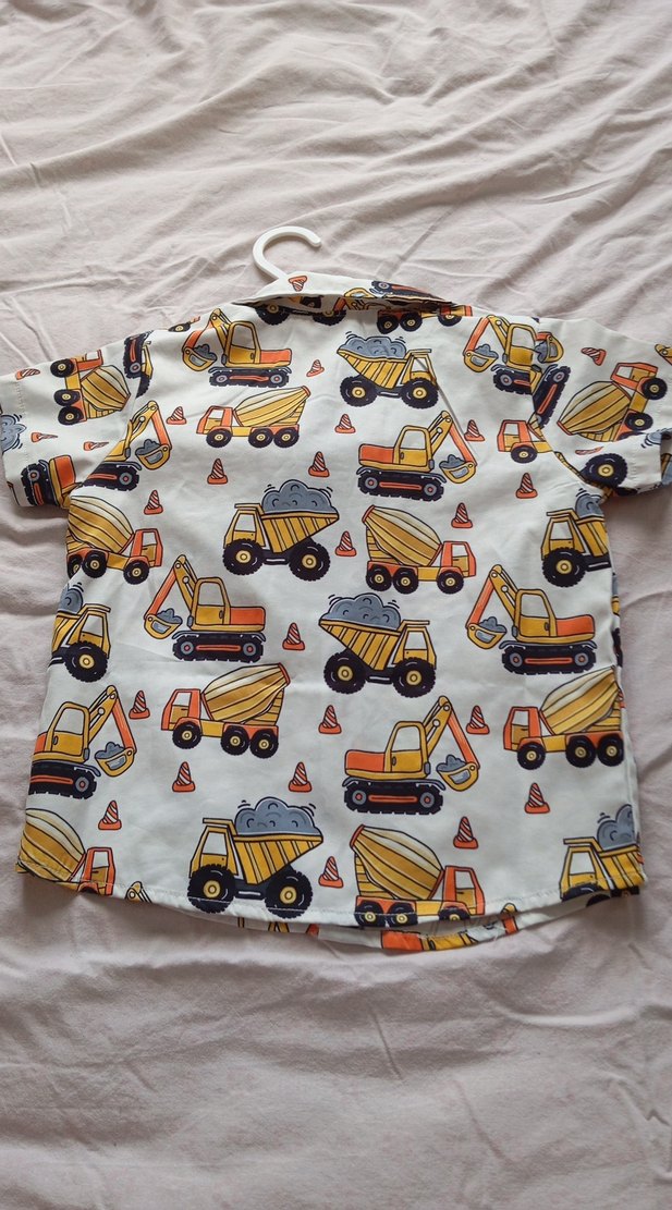 Erkek Çocuk Kısa Kollu Baskılı Gömlek - Görsel 4