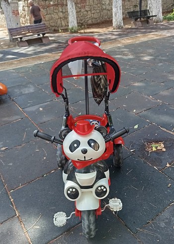 Kırmızı Panda Figürlü Çocuk Üç Tekerlekli Bisiklet - Görsel 7
