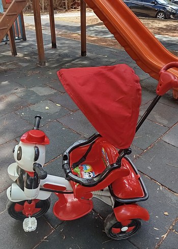 Kırmızı Panda Figürlü Çocuk Üç Tekerlekli Bisiklet - Görsel 5
