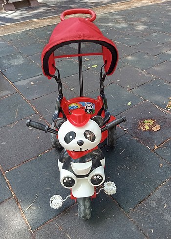 Kırmızı Panda Figürlü Çocuk Üç Tekerlekli Bisiklet - Görsel 4