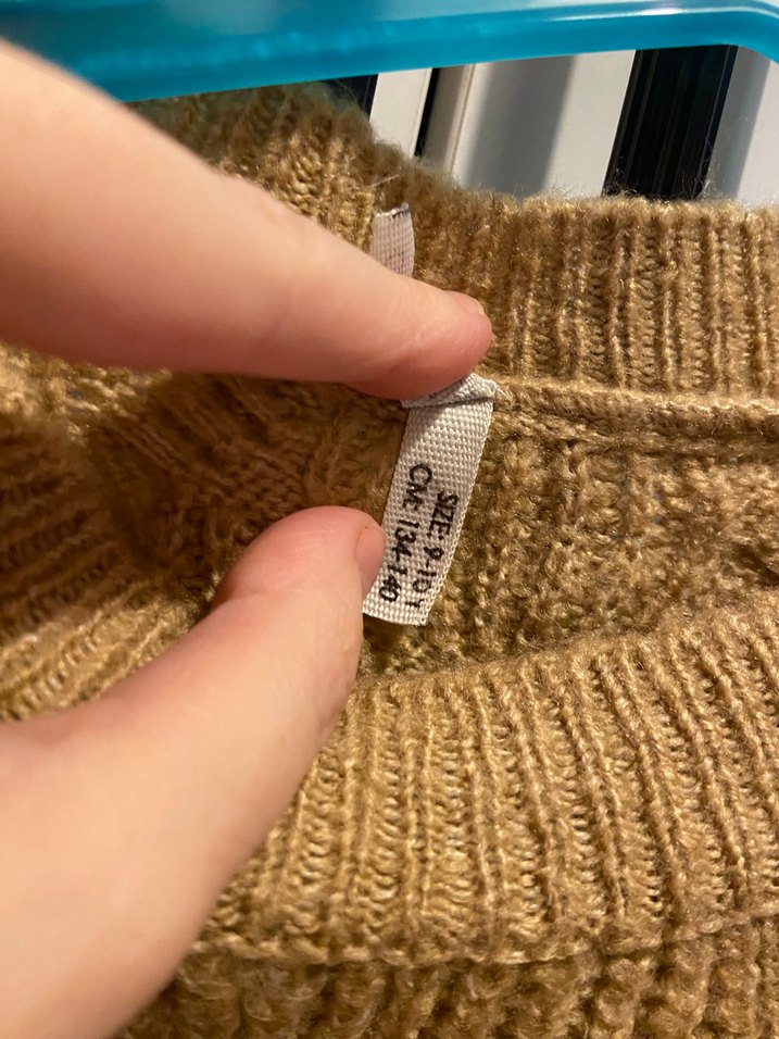 Bej Örgü Kız çocuk Kazak - Görsel 3