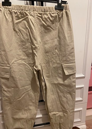 Bej Rahat Kesim Kargo Pantolon - Görsel 3