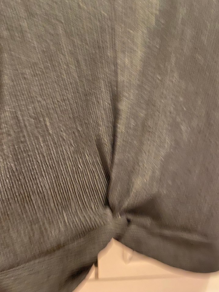 Kız çocuk Siyah Pliseli Kısa Kollu Bluz - Görsel 2