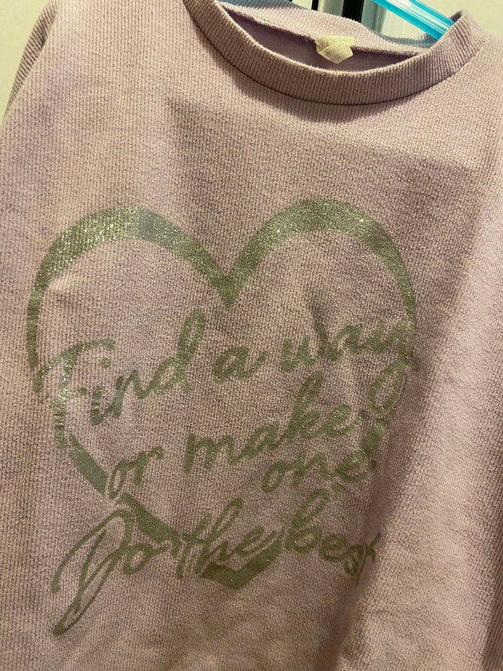 Mor Uzun Kollu Kız çocuk Sweatshirt - Görsel 2