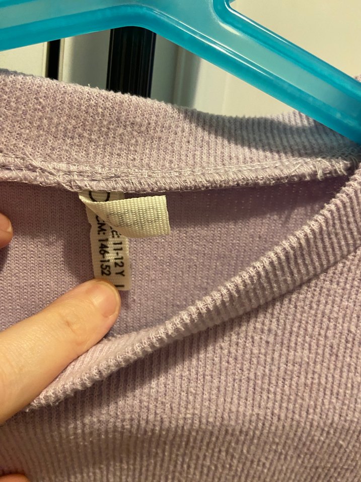 Mor Uzun Kollu Kız çocuk Sweatshirt - Görsel 4