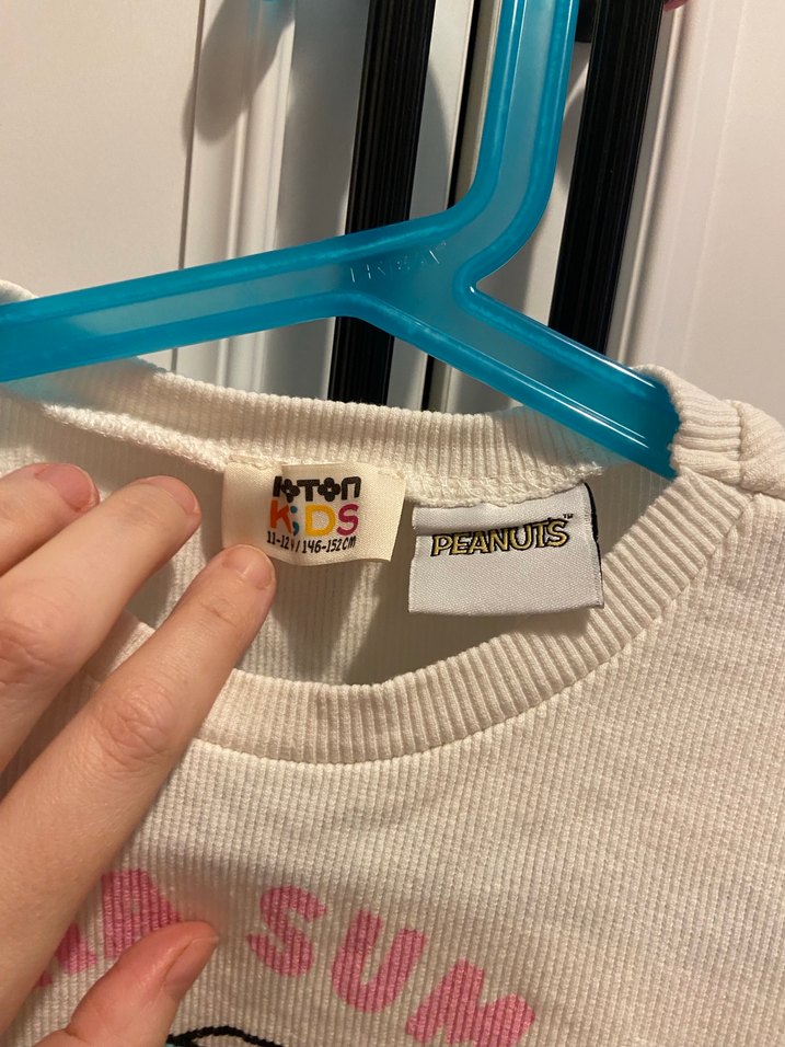 Kız Çocuk Beyaz Baskılı Kısa Kollu Tişört - Görsel 2