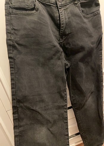 Kız çocuk Siyah Denim Boyfriend Pantolon - Görsel 2