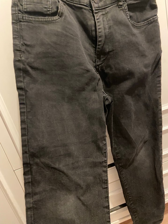 Kız çocuk Siyah Denim Boyfriend Pantolon - Görsel 2