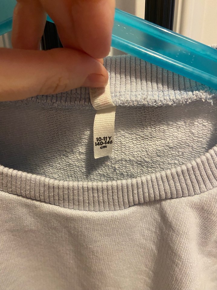 Gri Kız Çocuk Bisiklet Yaka Uzun Kollu Sweatshirt - Görsel 3