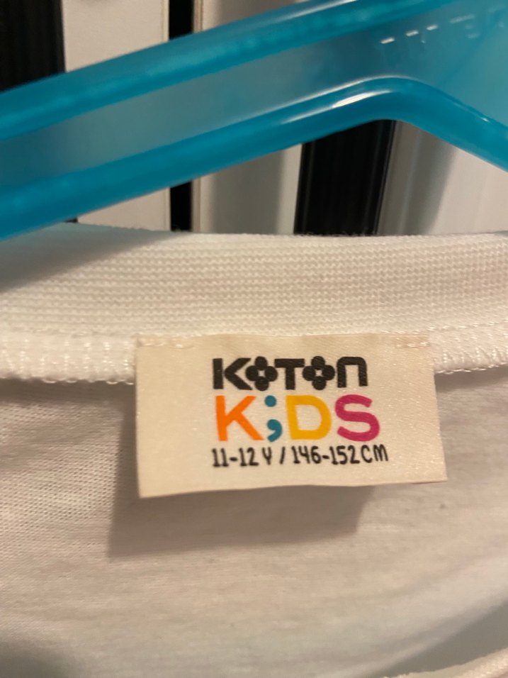 Kız Çocuk Beyaz Baskılı Kısa Kollu Tişört - Görsel 3