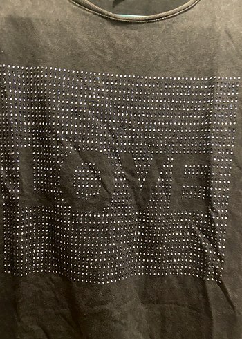 Siyah Baskılı Kısa Kollu Kız çocuk Tişört - Görsel 3