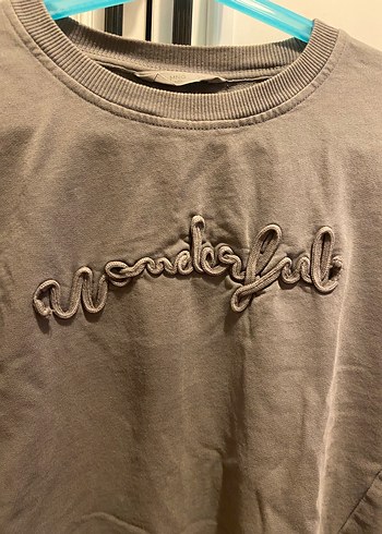 Gri Uzun Kollu Kız çocuk Sweatshirt - Görsel 2