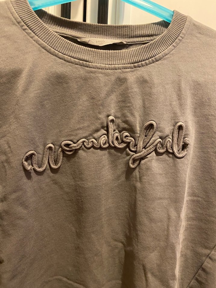 Gri Uzun Kollu Kız çocuk Sweatshirt - Görsel 2