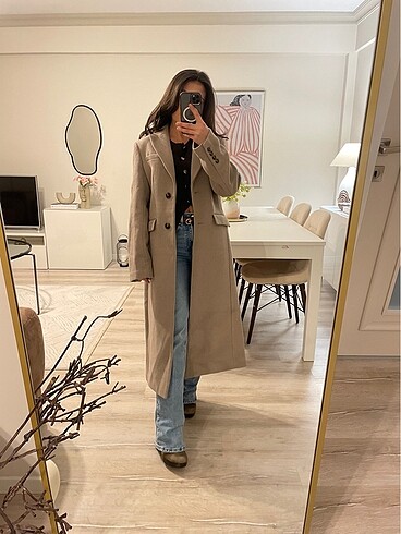 32 Beden H&M Yün Karışımlı Kaban