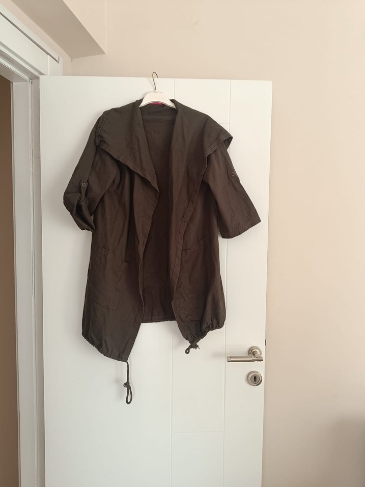 Bohem Midi Keten Ceketi - Görsel 2