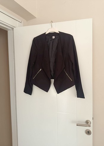 Siyah Mini Ofis Blazeri - Görsel 3