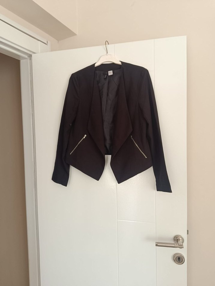 Siyah Mini Ofis Blazeri - Görsel 3