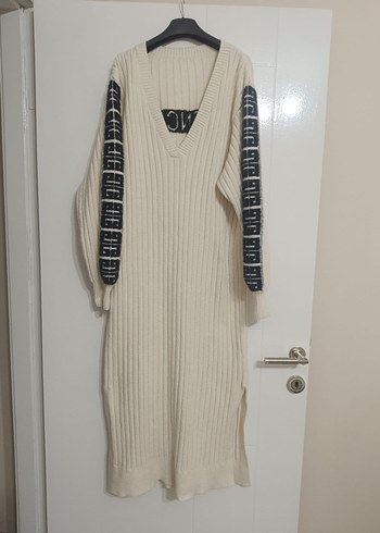 Givenchy Uzun Kollu Beyaz Triko Elbise - Görsel 3