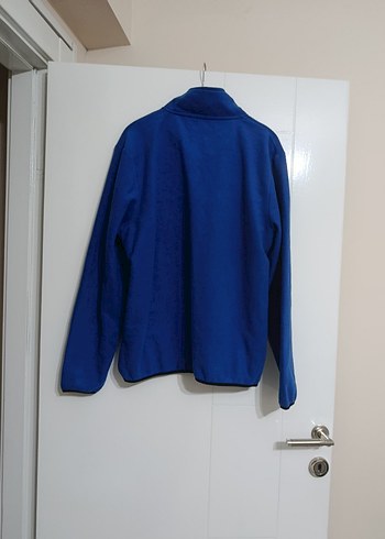 Mavi Fermuarlı Erkek Polar Sweatshirt - Görsel 3