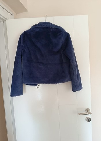 l Beden lacivert Kürklü Midi Normcore mont