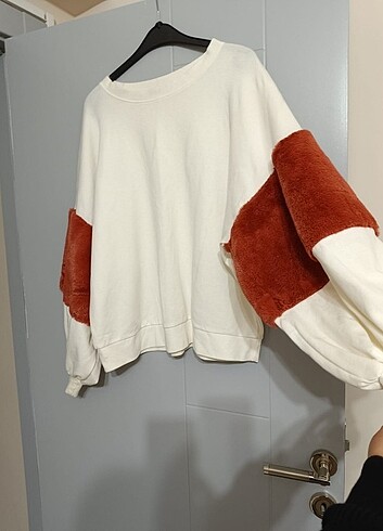 Sweatshirt oversize  balon kol - Görsel 3