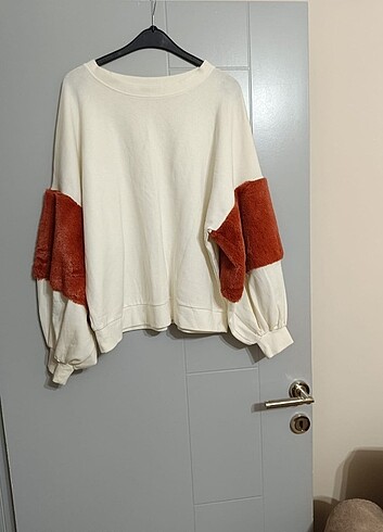 Sweatshirt oversize  balon kol - Görsel 7
