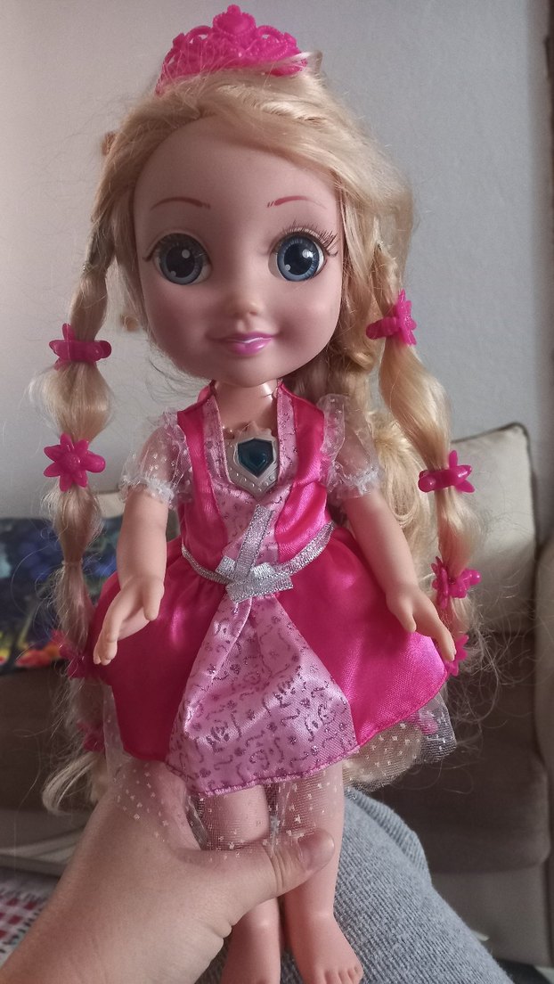 Işıklı Pembe Prenses Bebek - Görsel 3