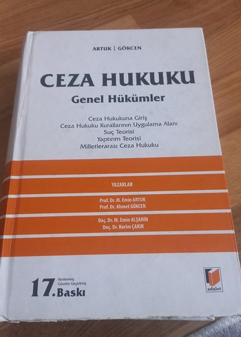 Ceza Hukuku Genel Hükümler Kitabı - 17. Baskı