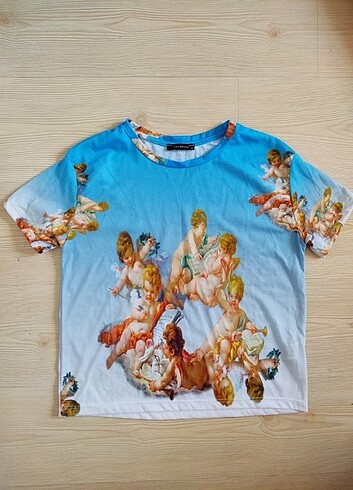 Melek baskılı t-shirt 